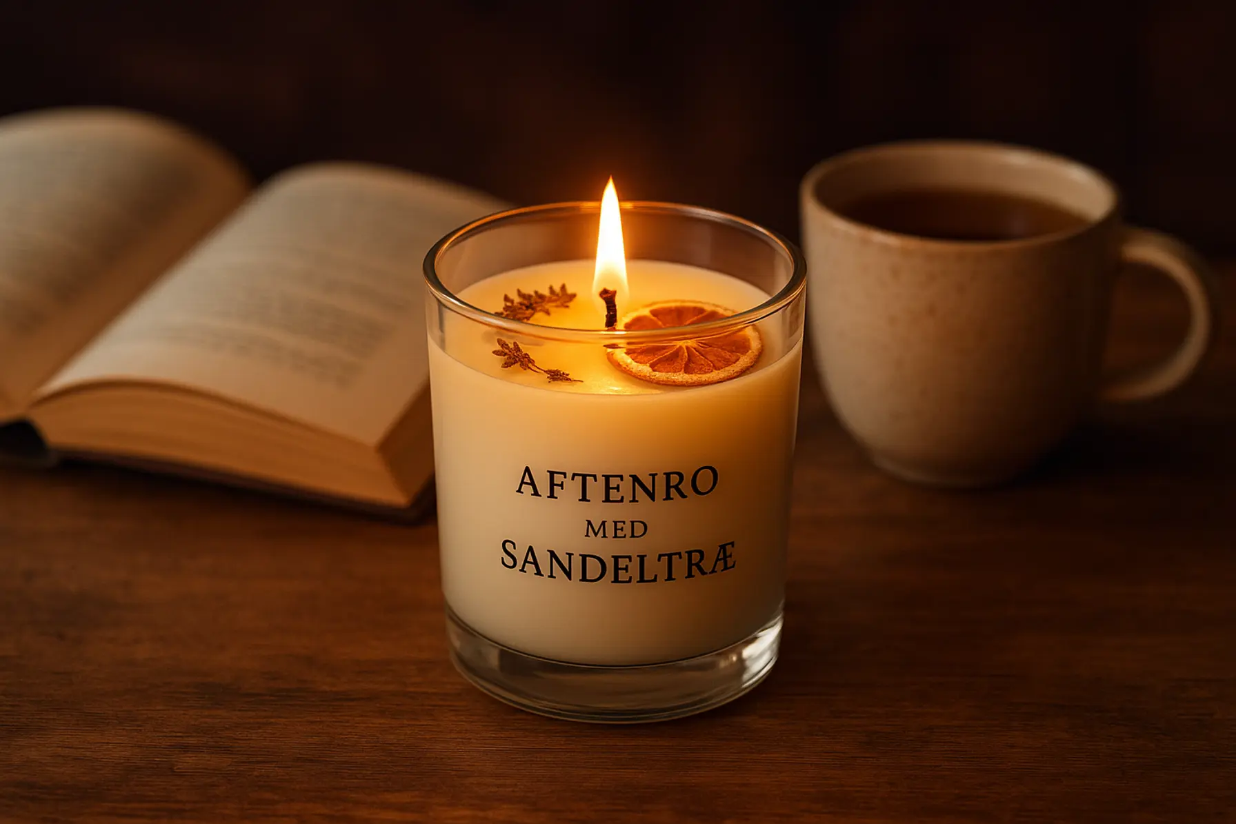 Aftenro med sandeltræ