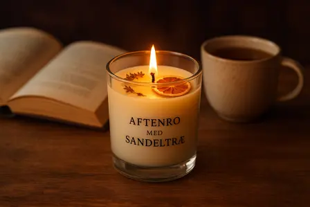 Aftenro med sandeltræ