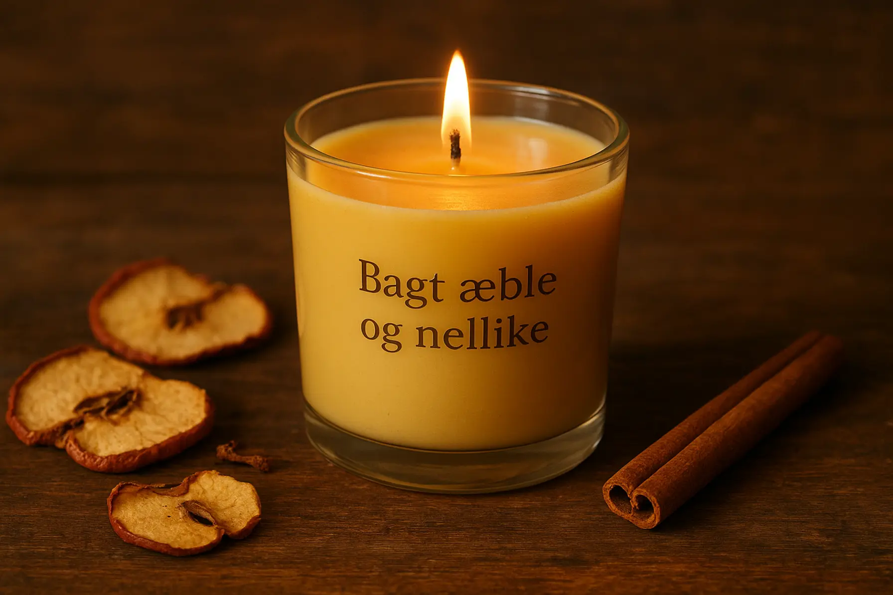 Bagt æble og nellike