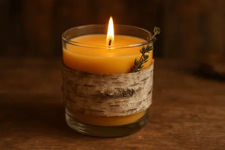 Bivokslys med birk og timian