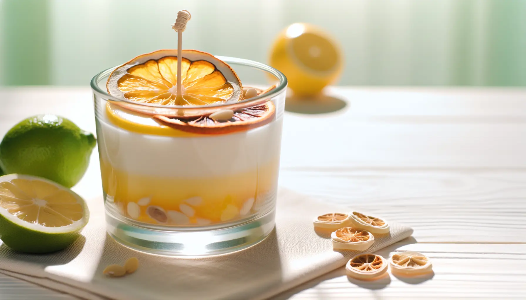 Citrushave duftspind med sojavoks