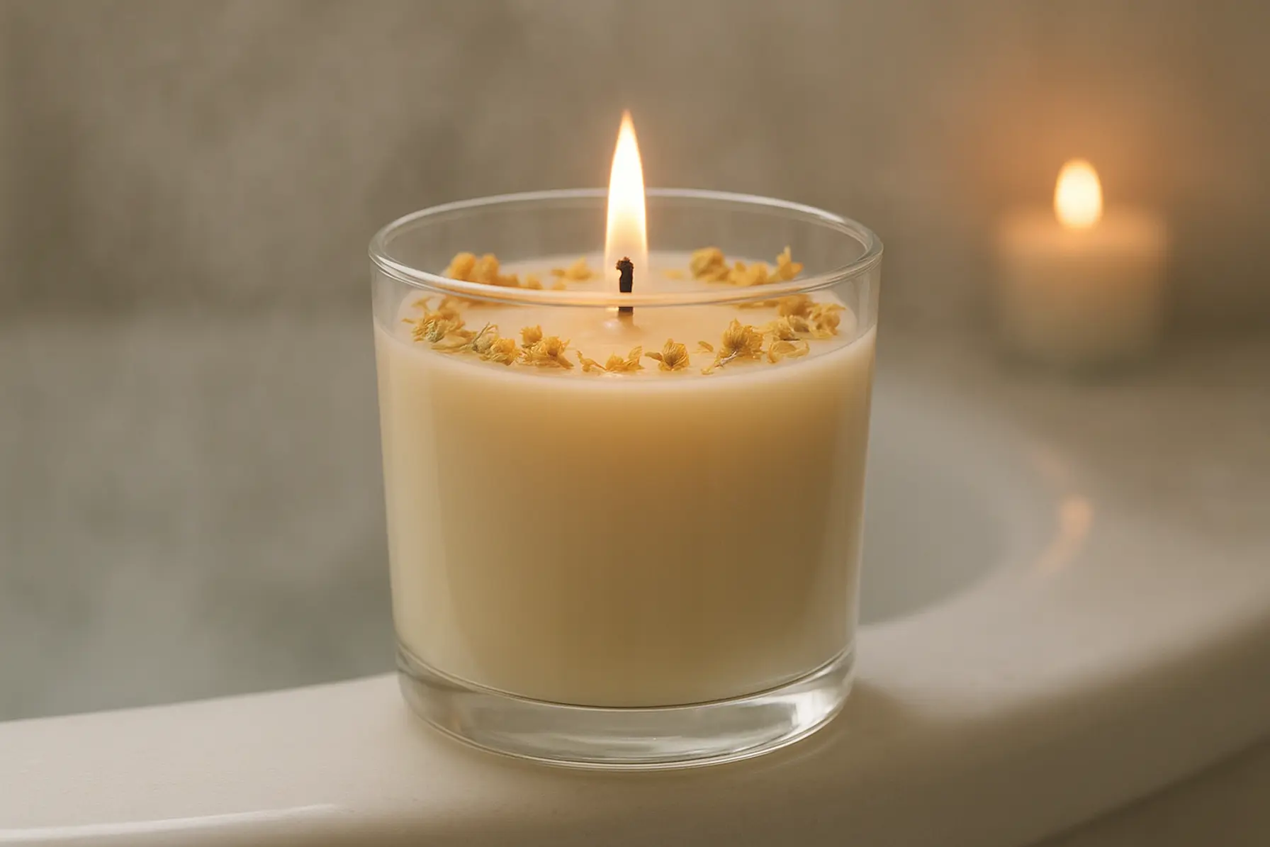 Dampbad med ylang-ylang i glas