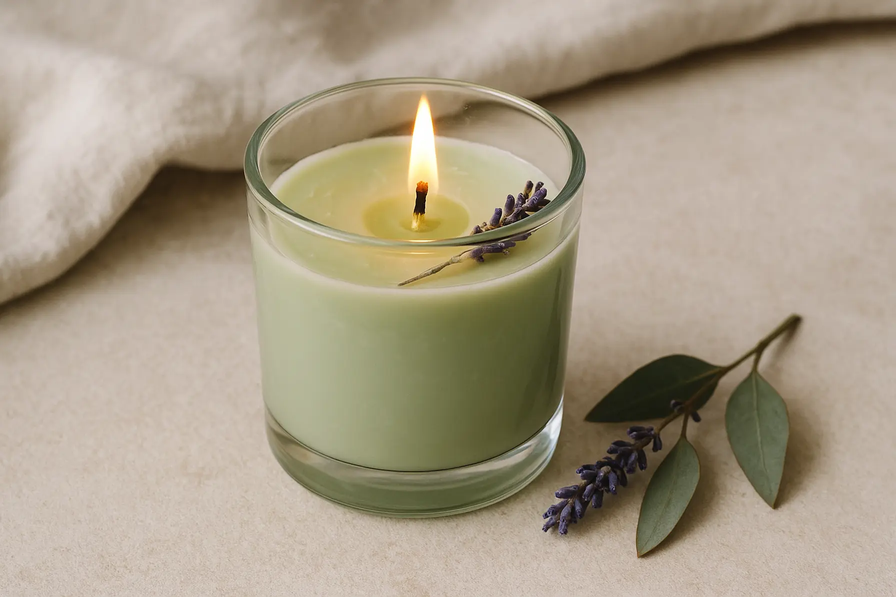 Dampende oase — eukalyptus og lavendel