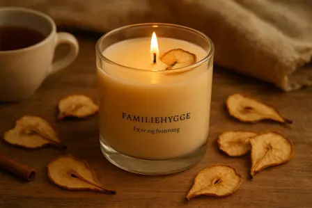 Familiehygge - Pære og honning duftlys