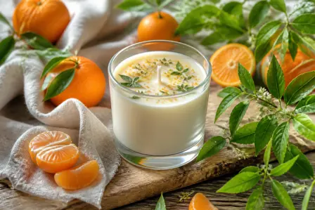 Friskt citronverbenalys med mandarin