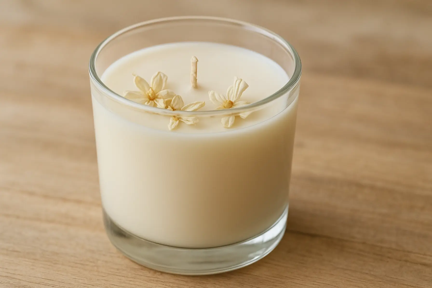 Jasminbrise duftlys i glas