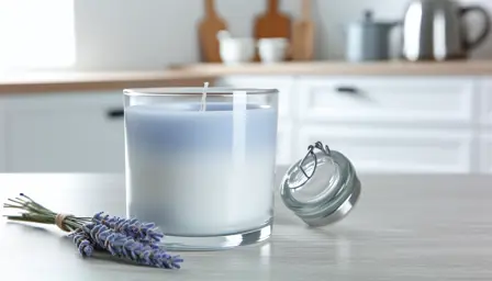 Klart morgenlys med lavendel og sojavoks