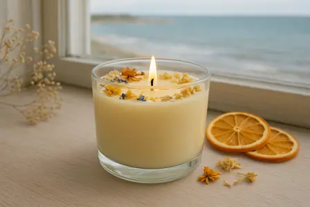 Legende sommerduft - sojavokslys med hav og citrus