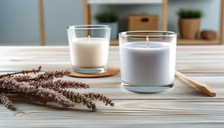 Nordisk lyngduft i glas med sojavoks