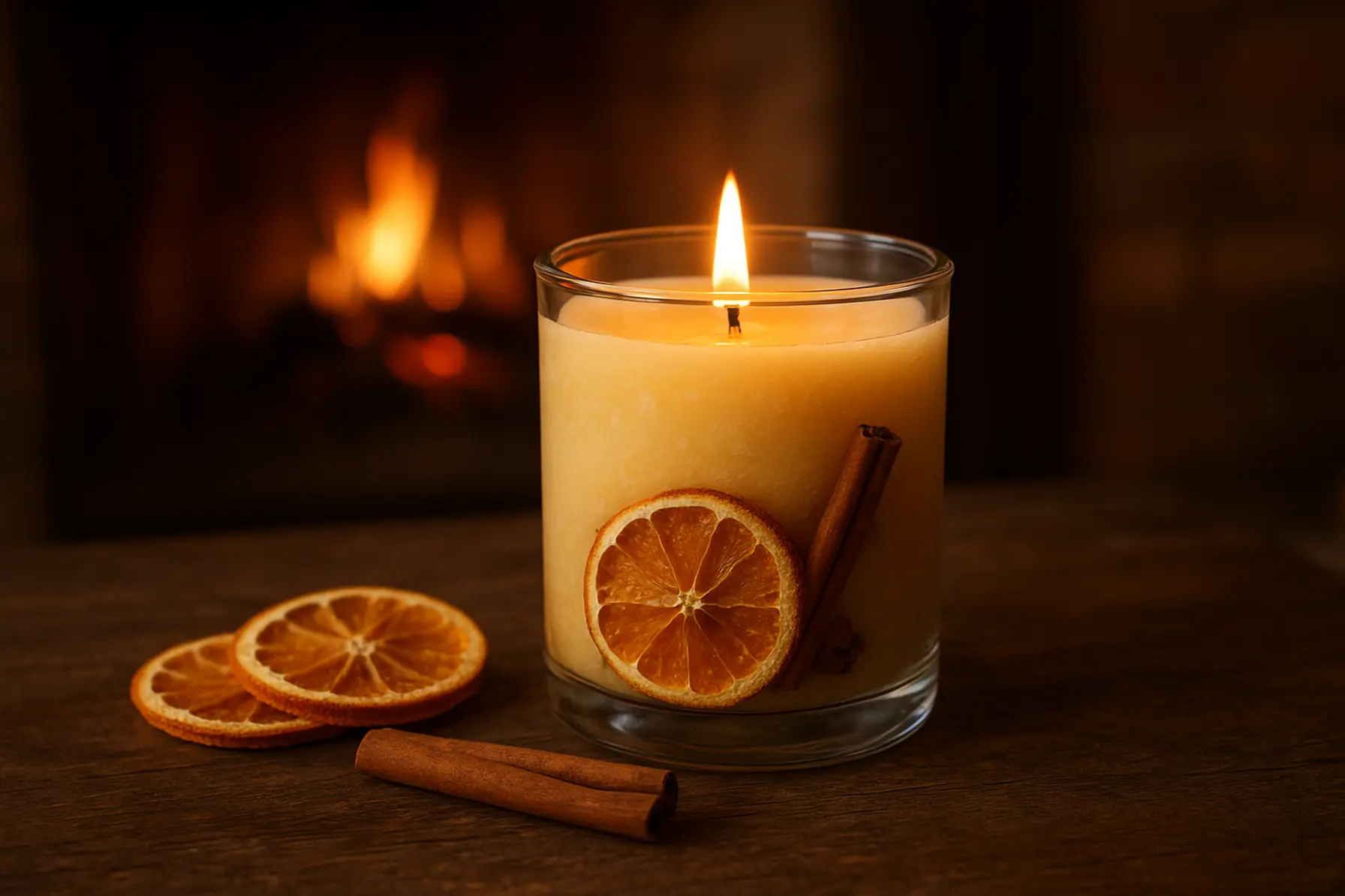 Pejsens glød – varmt duftlys i glas