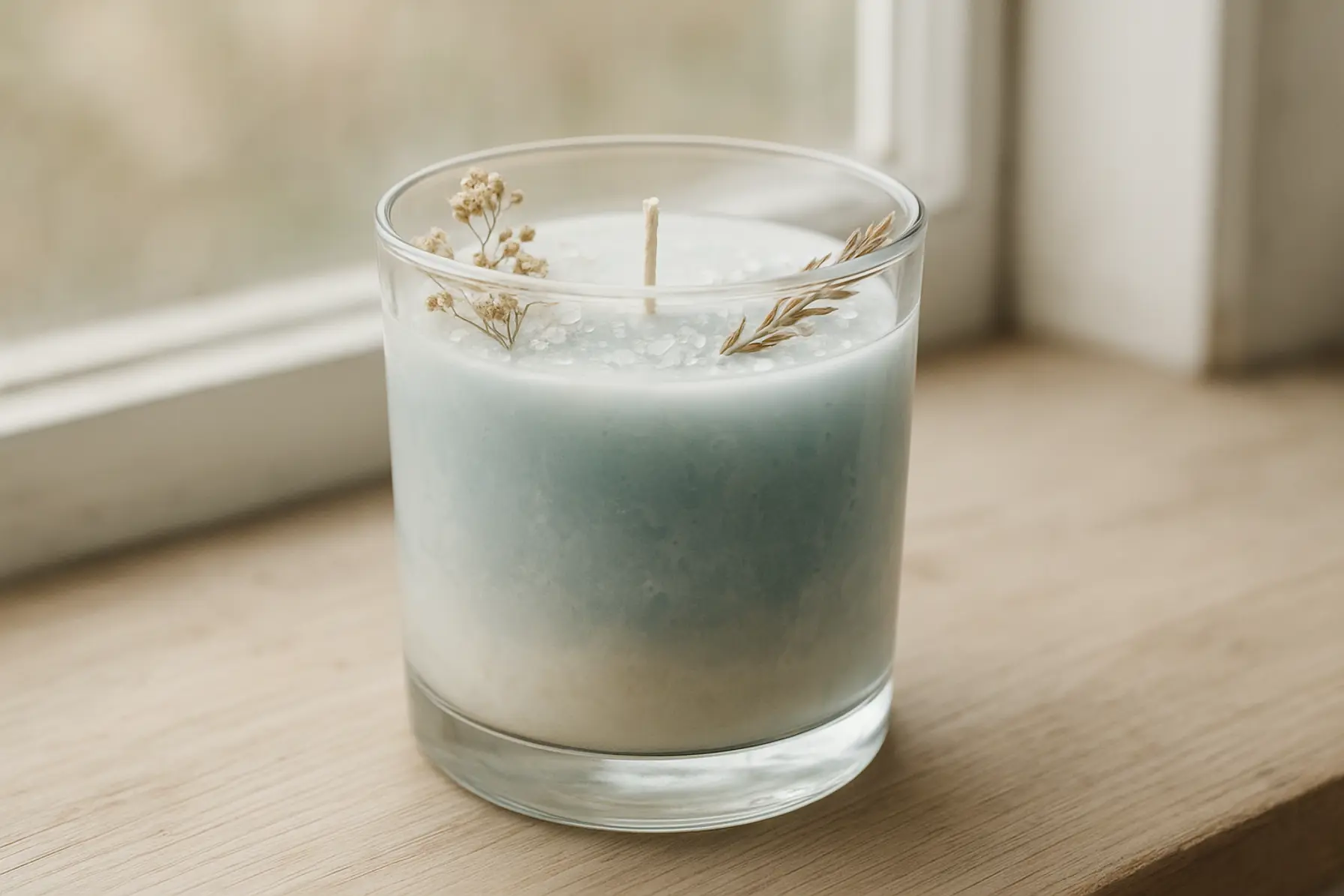 Saltet strandkrans duftlys