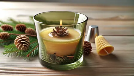 Skovmorgen bivoksduftlys i glas