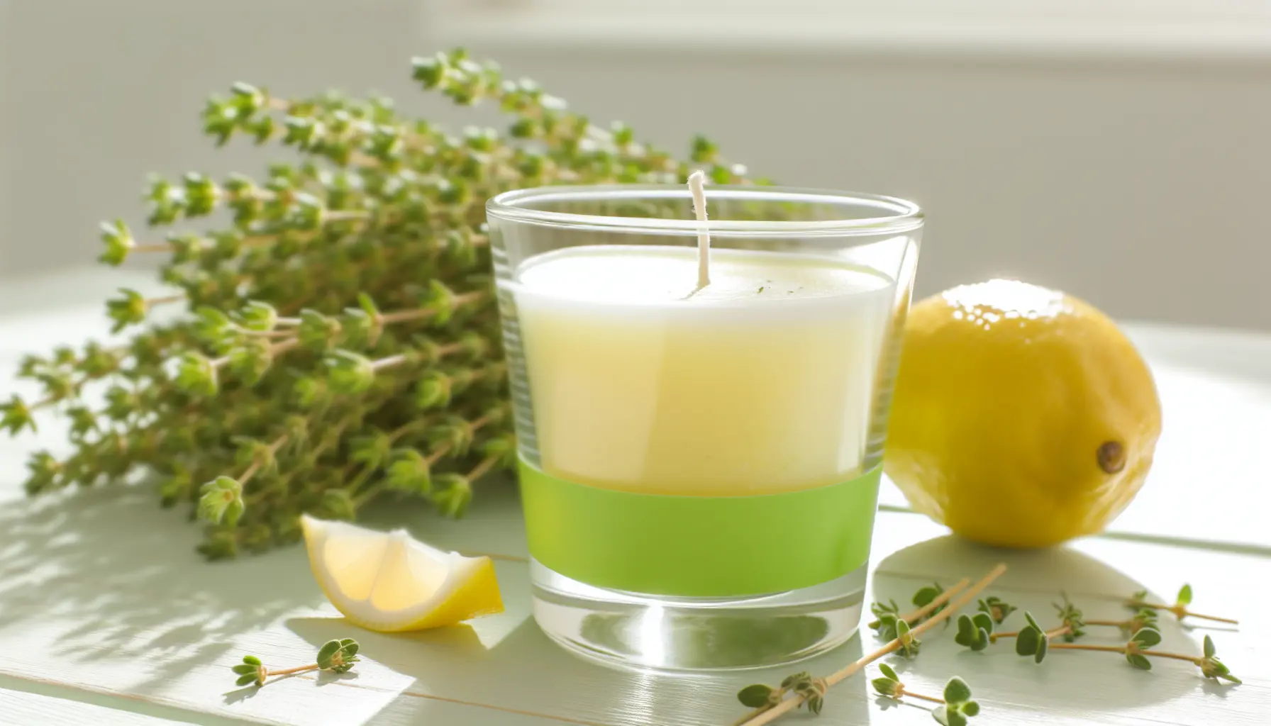 Sommeraftenlys med citron og timian