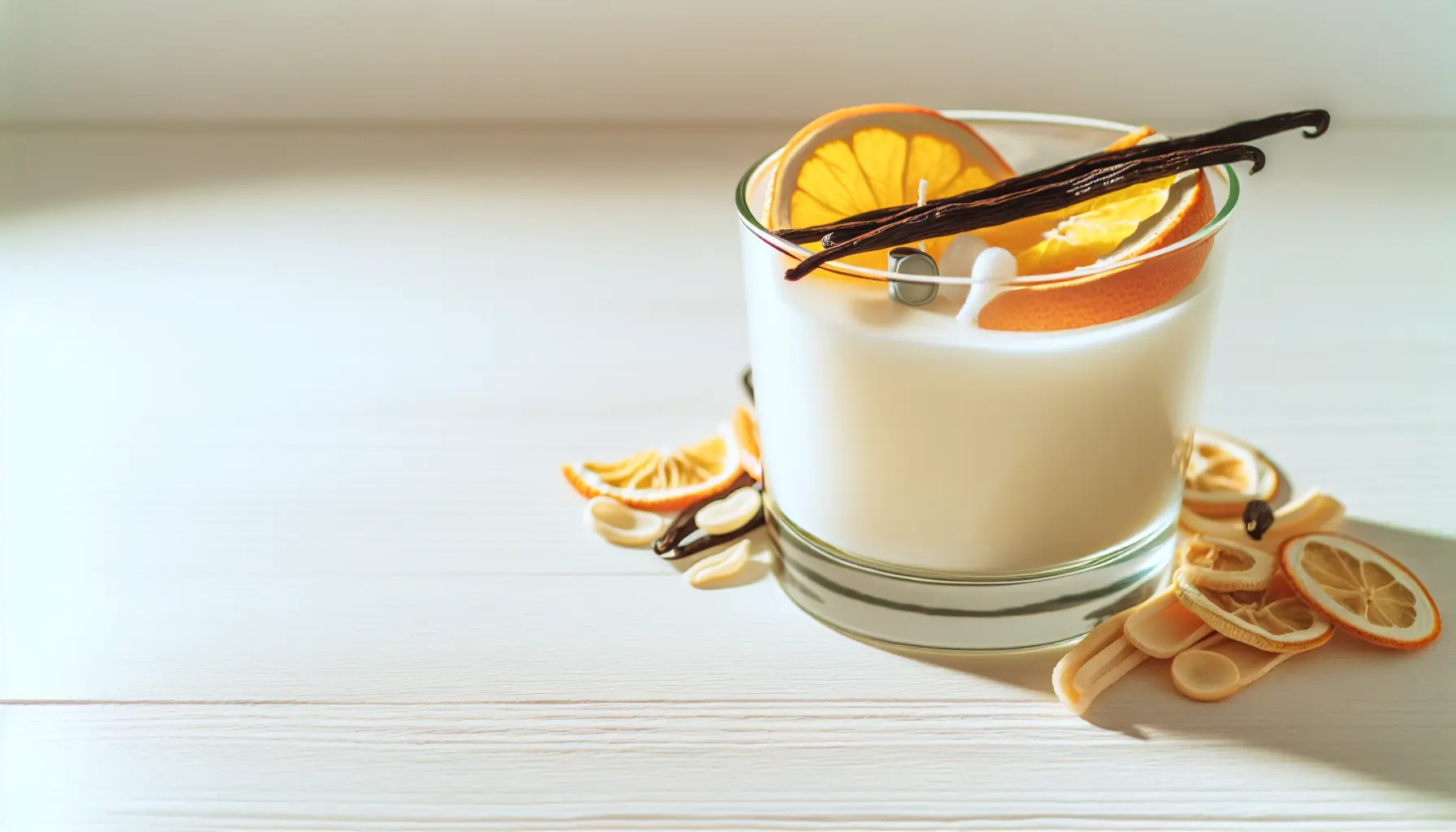 Sommeraftenlys med citrus og vanilje
