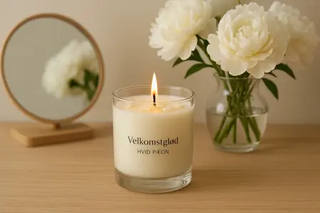 Velkomstglød – hvid pæon